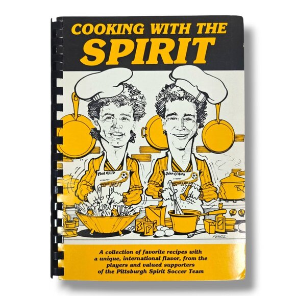 Cooking With The Spirit 1986 Cookbook Pittsburgh Spirit Soccer Local Ethnic - Picture 1 of 10
